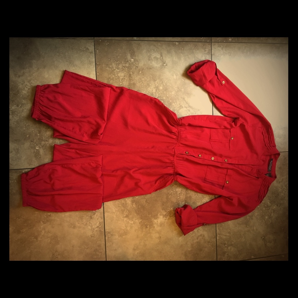Jumpsuit red. Never used.